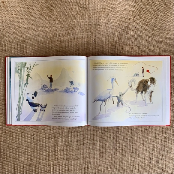 THE THREE QUESTIONS Picture Book Based on Theory of Leo Tolstoy By Jon J. Muth - Picture 8 of 12
